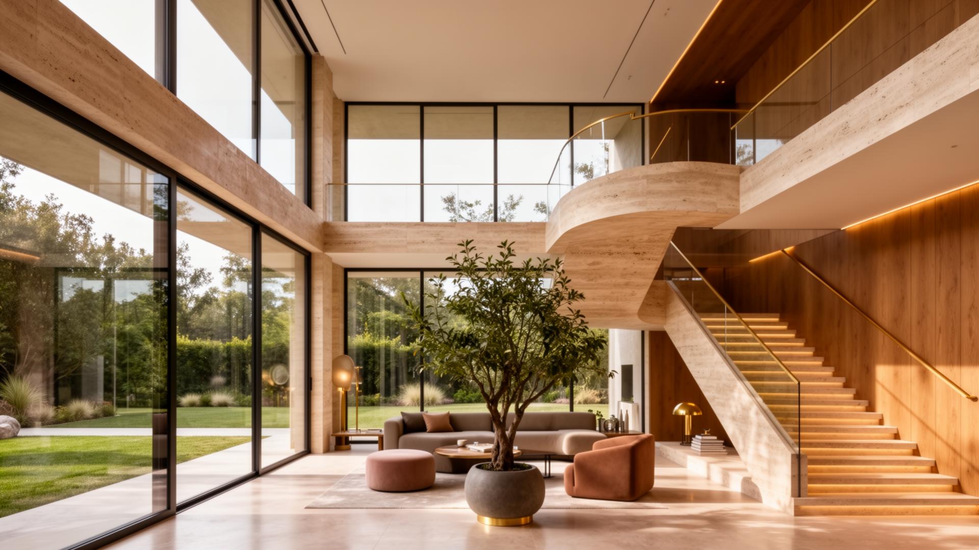 Ground · Social level interior