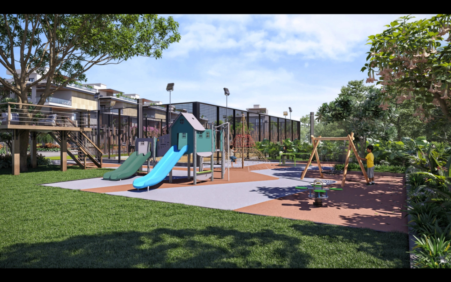 Children's play and activity area in the community